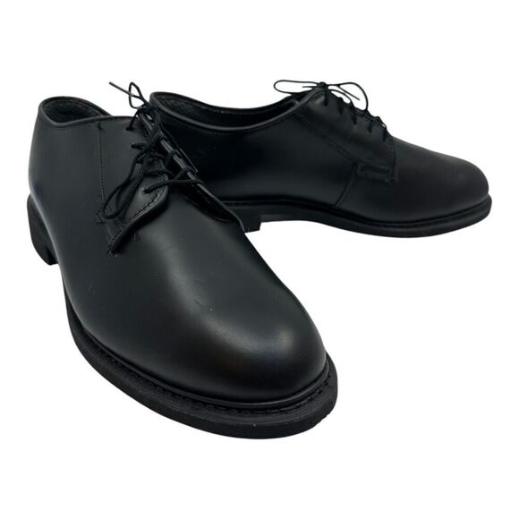 Bates Men's Oxford Dress‎ Shoes Size 12 Black Leather Vibram Sole New Old Stock - Picture 12 of 13